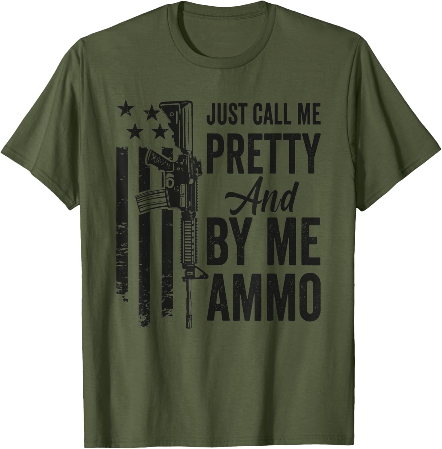Just Call Me Pretty Buy Me Ammo Funny Ladies Ar15 Gun