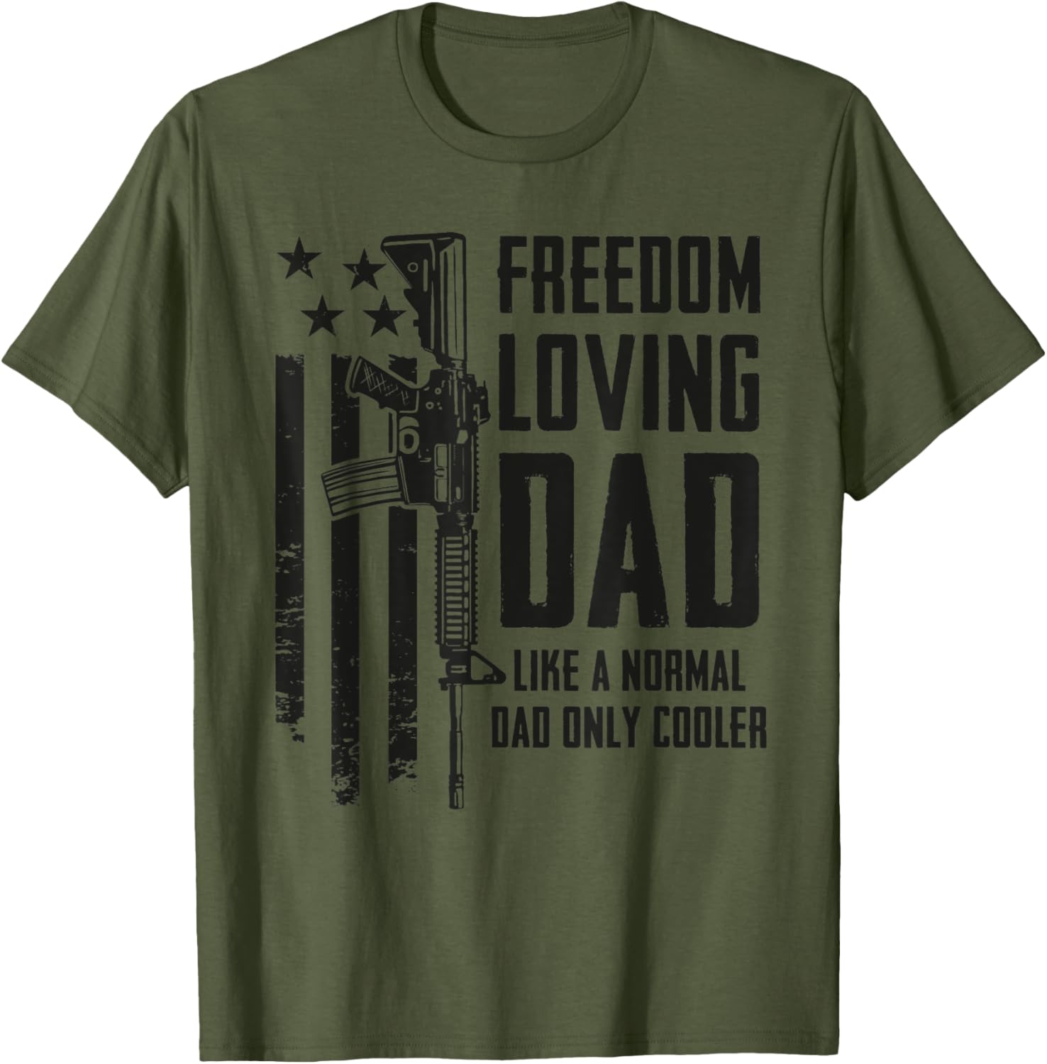 Freedom Loving Dad Patriotic Mens Usa Camo Gun Owner
