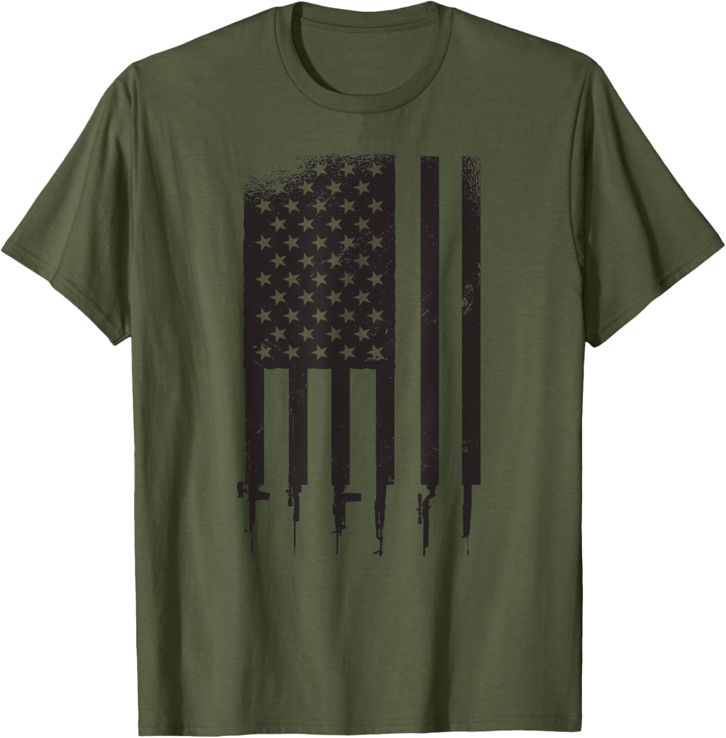 American Flag Military Rifle Sniper Gun Marksmen Patriotic