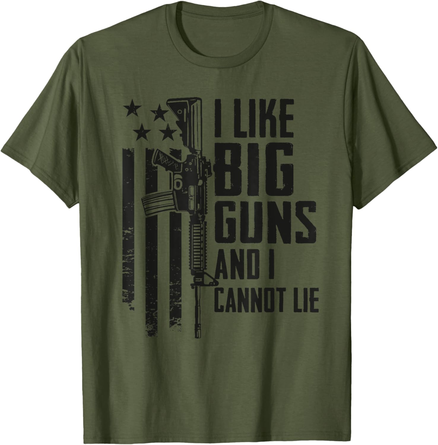 I Like Big Guns I Cannot Lie 2A Pro Gun Camo Funny