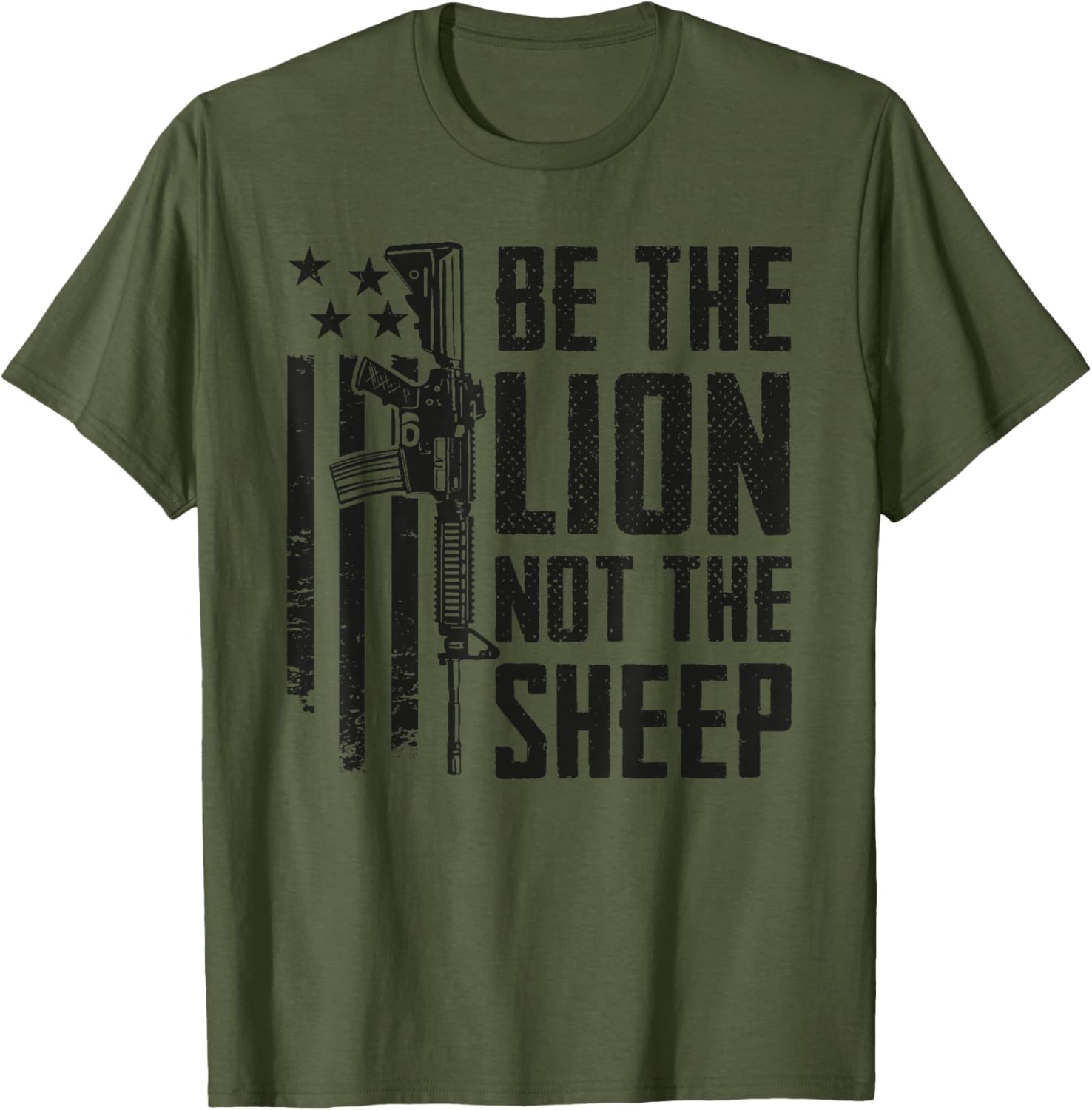 Be Lion Not Sheep Ar15 Rifle Usa Gun 2Nd Amendment