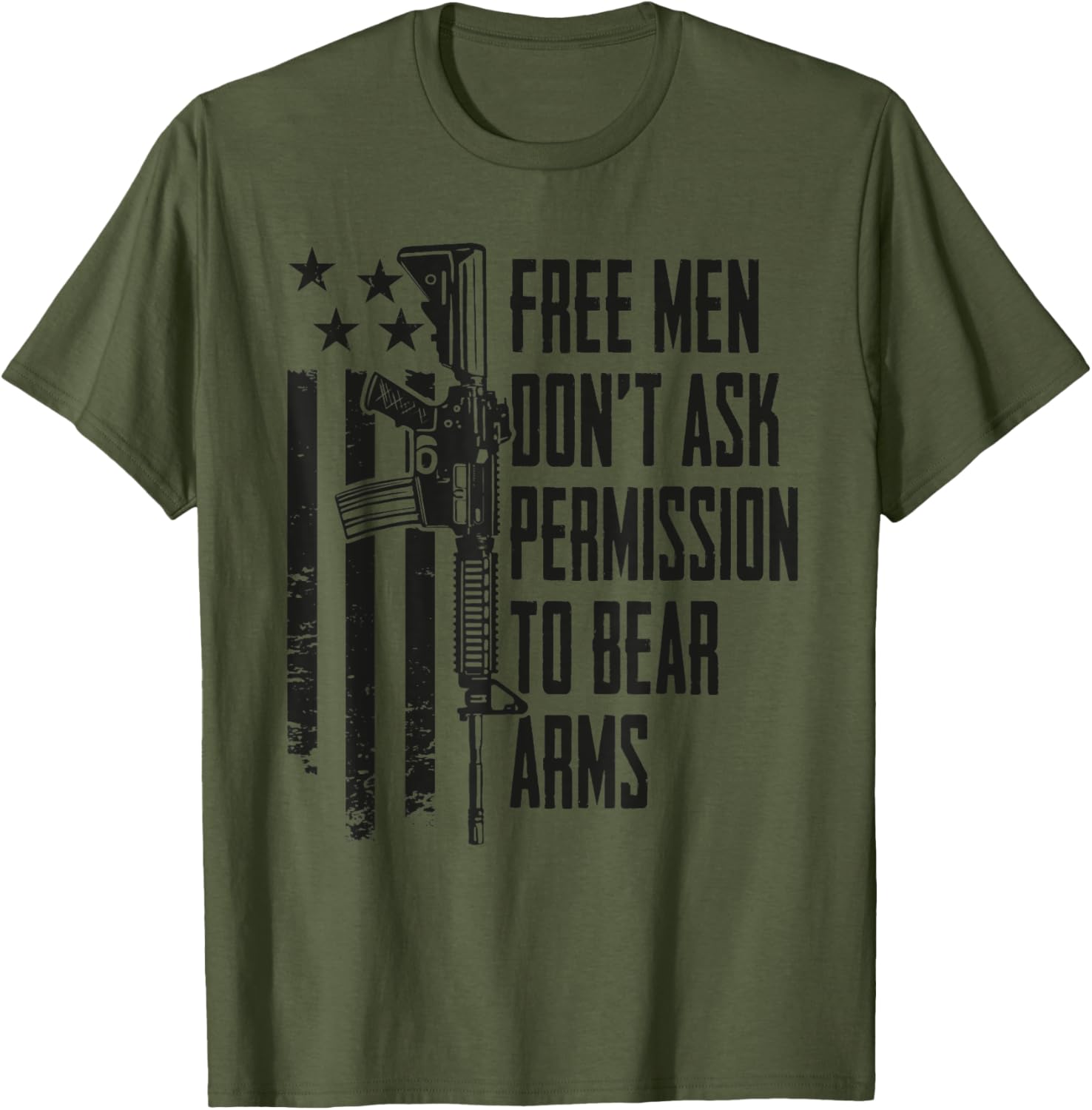 Free Men Dont Ask Permission To Bear Arms Gun Rights Camo