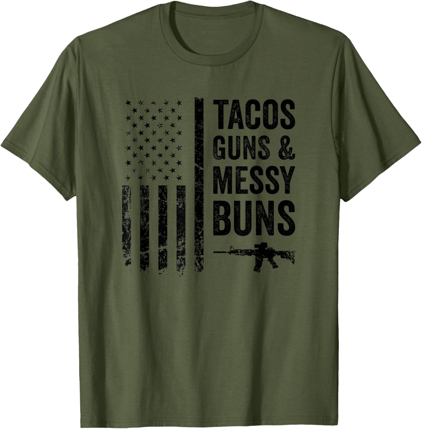 Tacos Guns Messy Buns Funny Womens Taco Pro Gun Camo