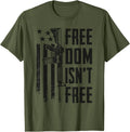 Freedom Isnt Free Pro Gun Camouflage Ar15 Usa Flag T Shirt Women