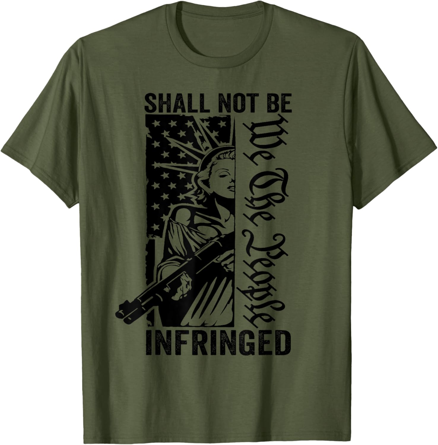 We People Shall Not Be Infringed Usa Guns Liberty Lady