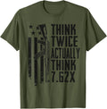 Think Twice Actually Think 7 62 Funny Ar15 Rifle Gun Joke