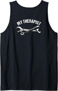 Diesel Mechanic Design On Back Of Clothing Tank