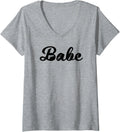 Womens Babe Gun Collection Guns V Neck