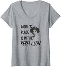 Star Wars Classic A Girl's Place Is In The Rebellion Leia V-Neck