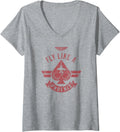 Top Gun Maverick Fly Like A Phoenix Spade Card Logo V Neck
