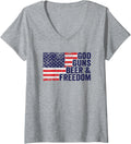 Womens God Guns Beer Freedom Funny Usa Flag Pro God Gun V