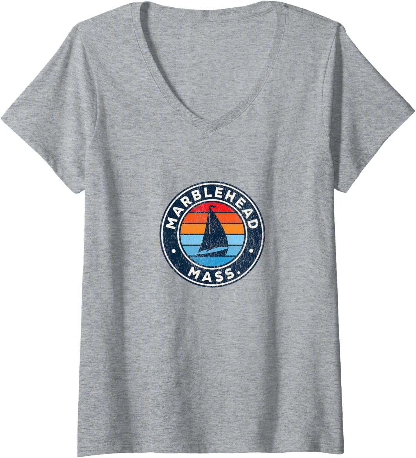 Womens Marblehead Massachusetts Ma Vintage Sailboat Retro 70S