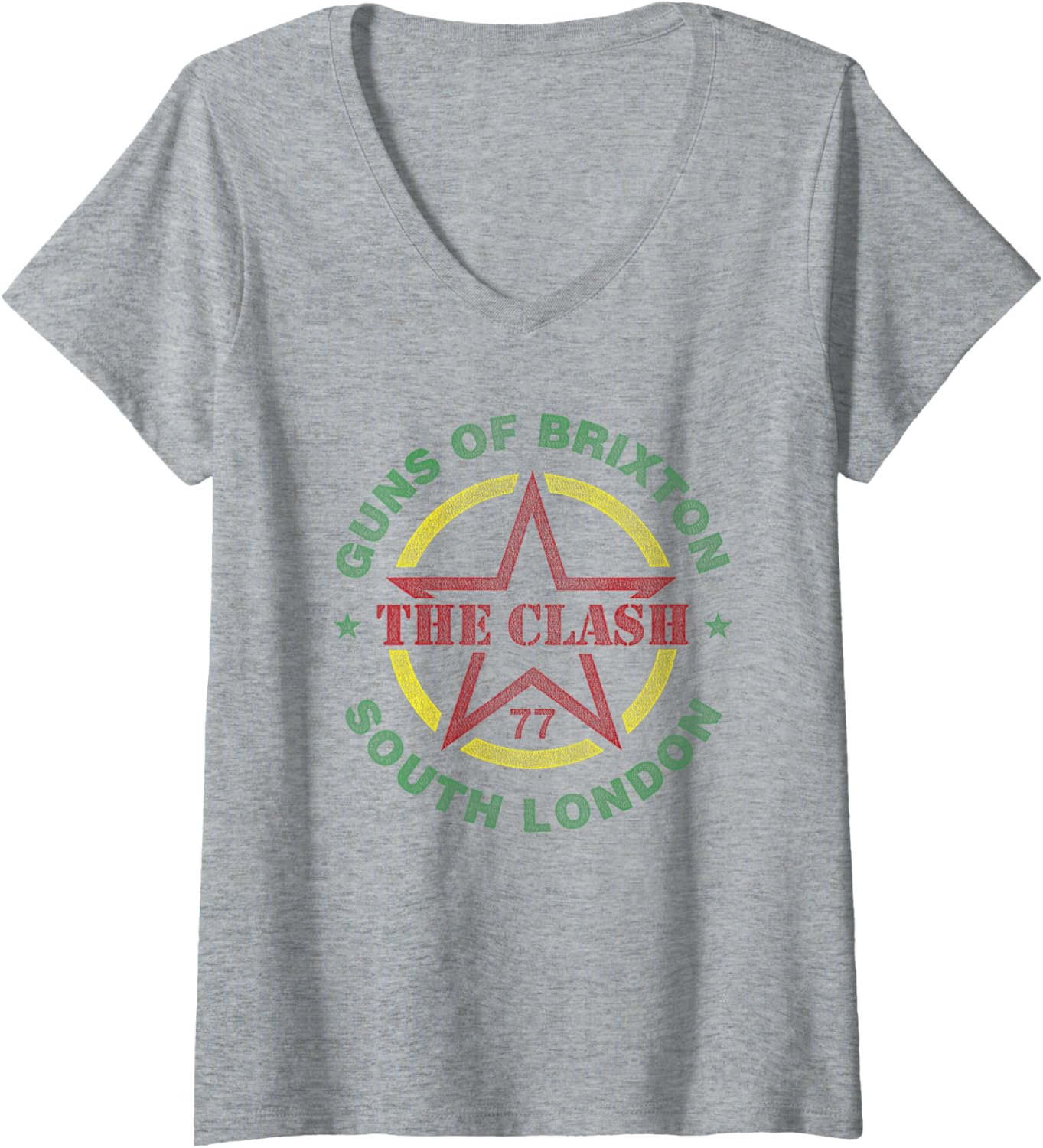 Clash Guns Of Brixton South London V Neck