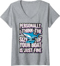 Womens Funny Shark Saying Small Boat Humor V