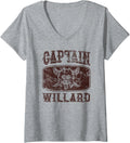 Womens Vintage Captain Willard Personalized Pirate Pontoon Boating