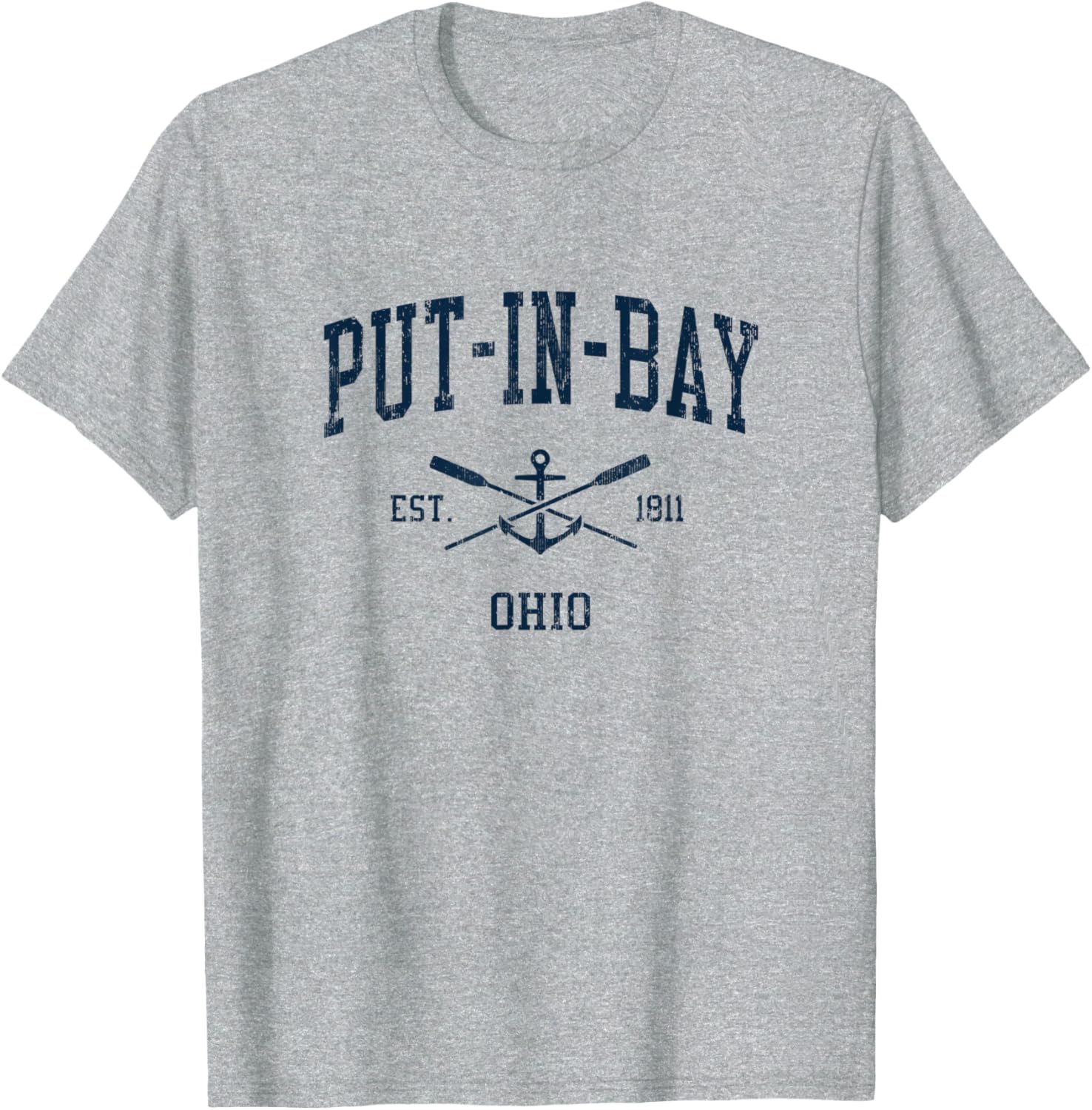 Put In Bay Oh Vintage Navy Crossed Oars