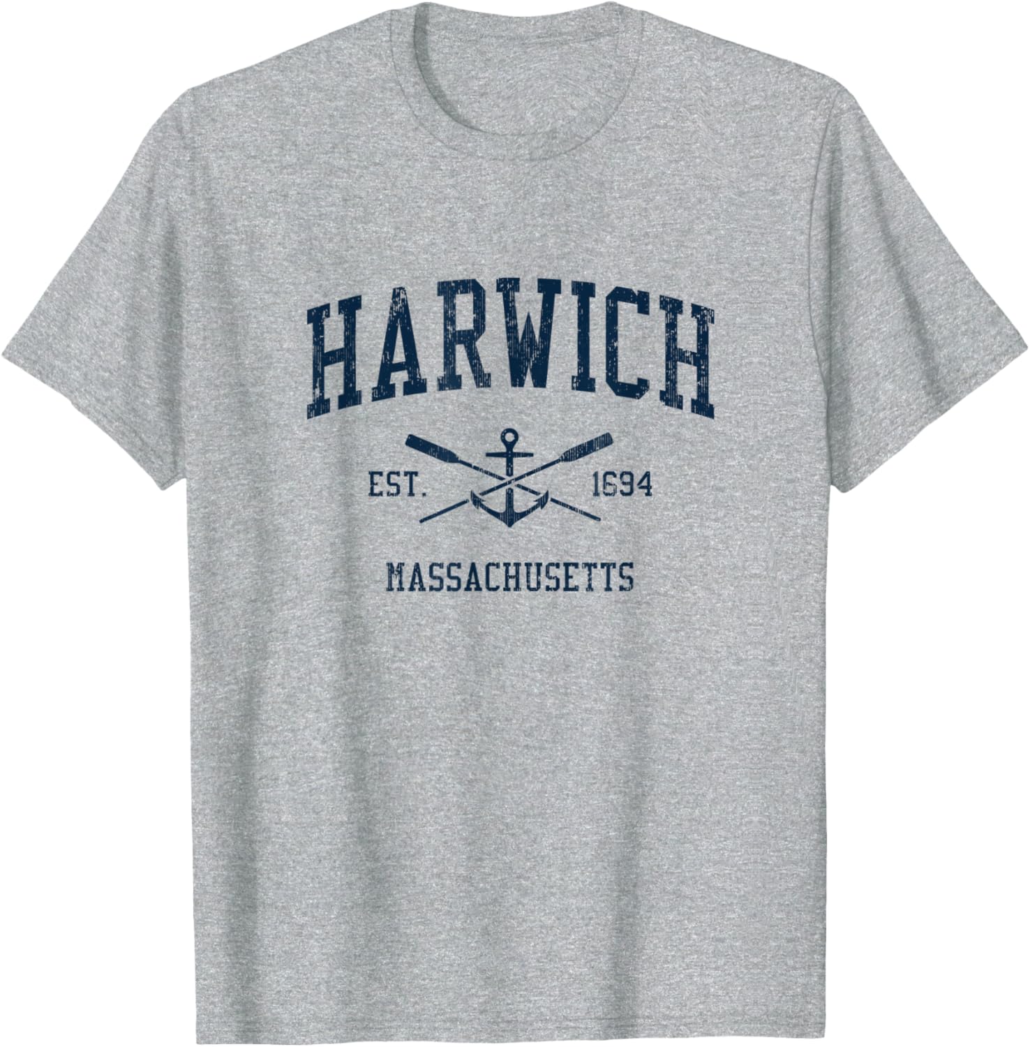 Harwich Ma Vintage Navy Crossed Oars Boat Anchor