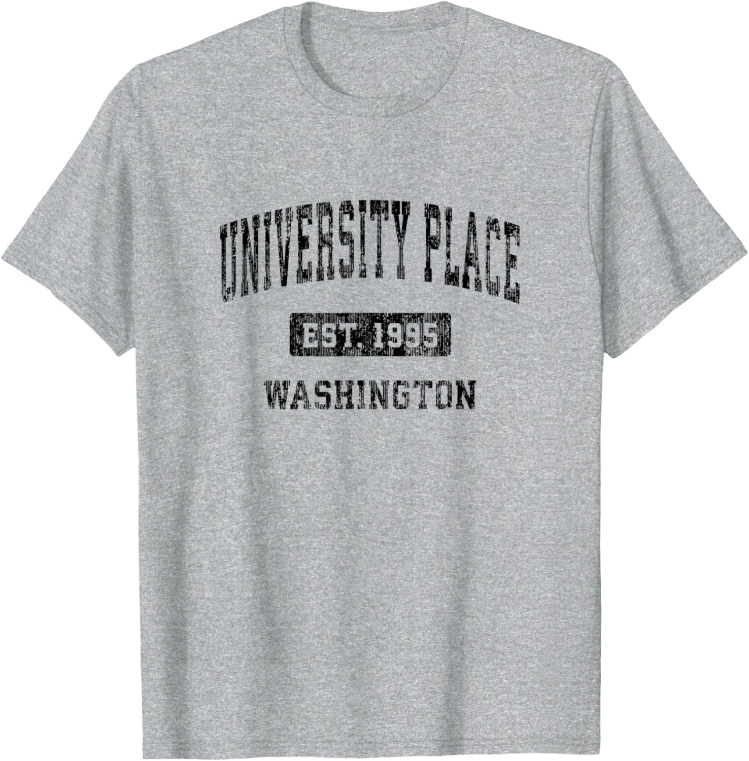 University Place Washington WA Vintage Sports Design Black D