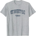 West University Place Texas TX Vintage Varsity Sports Navy D