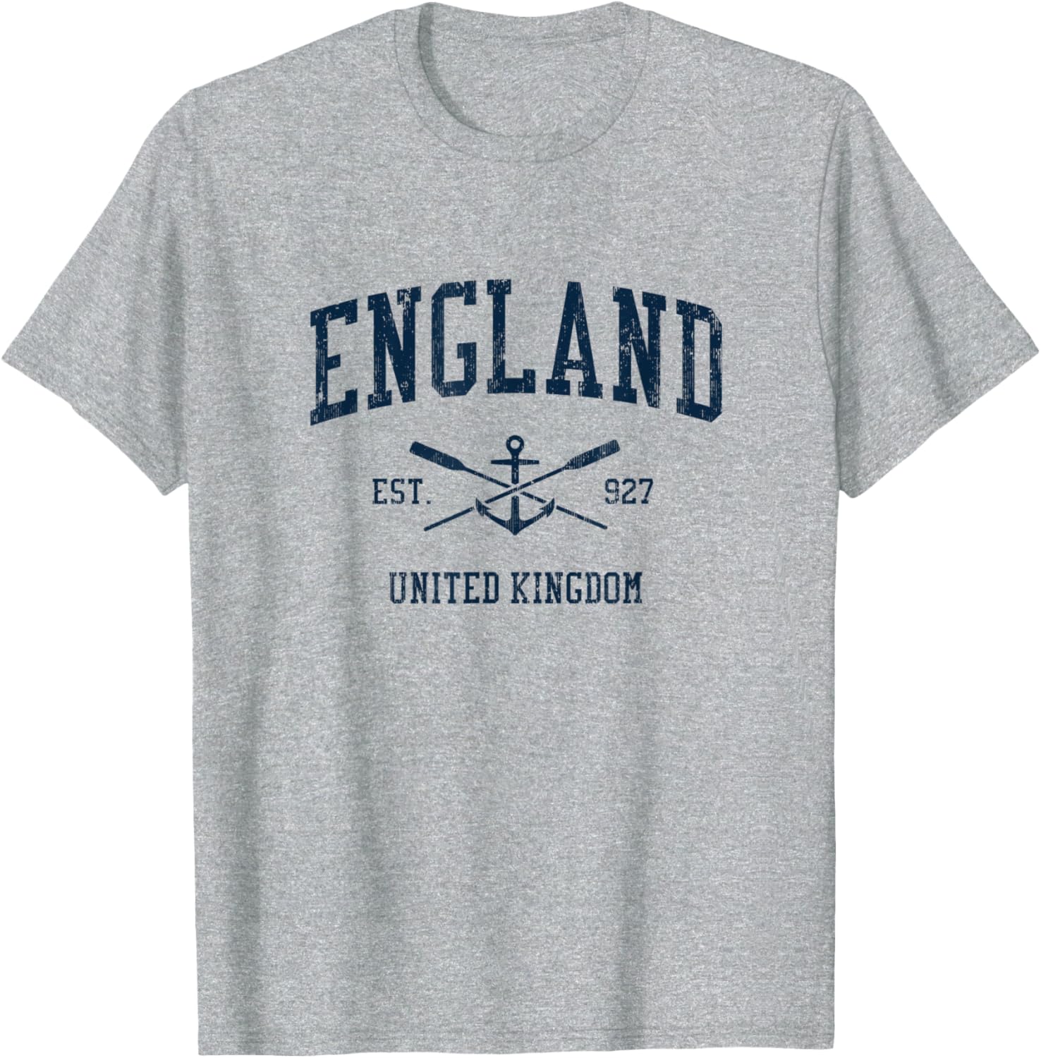 England Vintage Navy Crossed Oars Boat Anchor