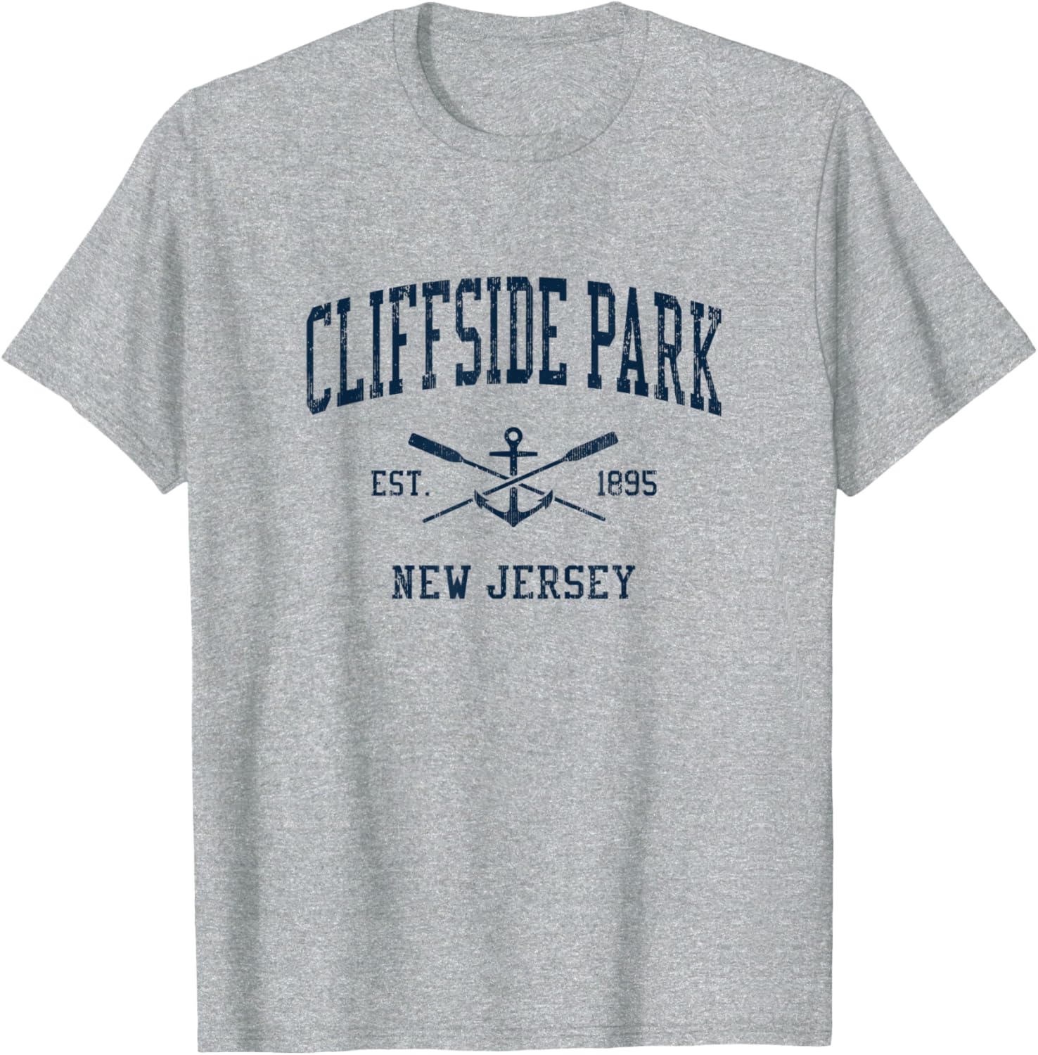 Cliffside Park Nj Vintage Navy Crossed Oars Boat