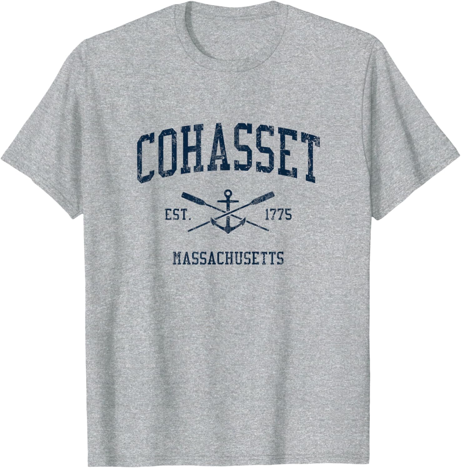 Cohasset Ma Vintage Navy Crossed Oars Boat Anchor