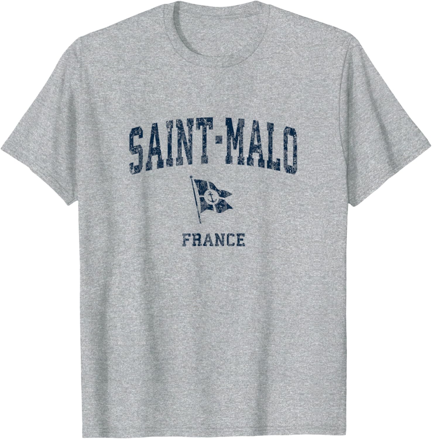 Saint Malo France Vintage Sports Navy Boat Anchor