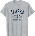 Alaska Vintage Navy Crossed Oars Boat Anchor