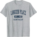 Langdon Place Kentucky KY Vintage Athletic Sports Design