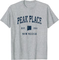 Peak Place New Mexico NM Vintage Athletic Navy Sports Design