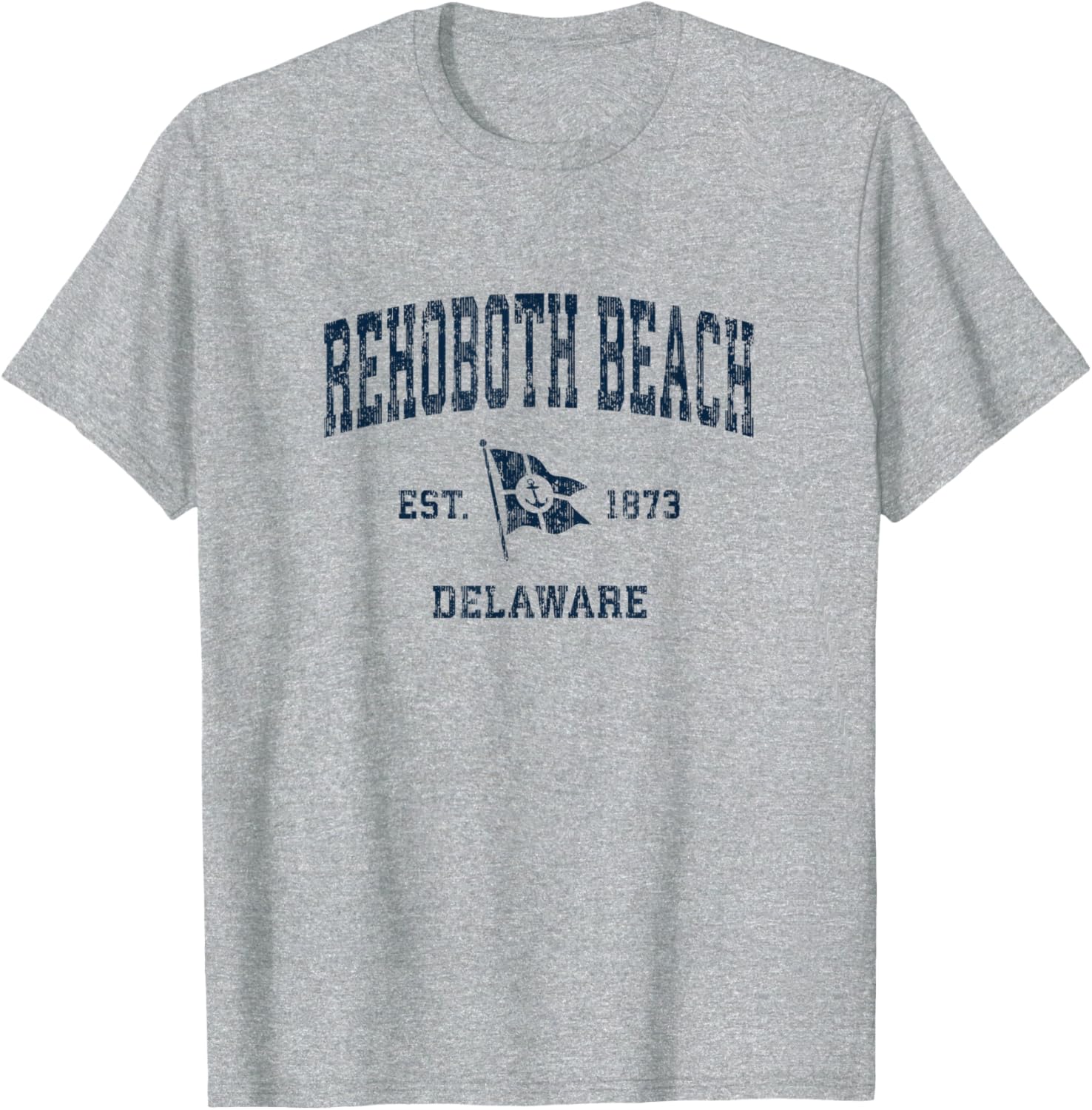 Rehoboth Beach De Vintage Sports Navy Boat Anchor
