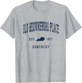 Old Brownsboro Place Kentucky KY Vintage Athletic Navy Sport
