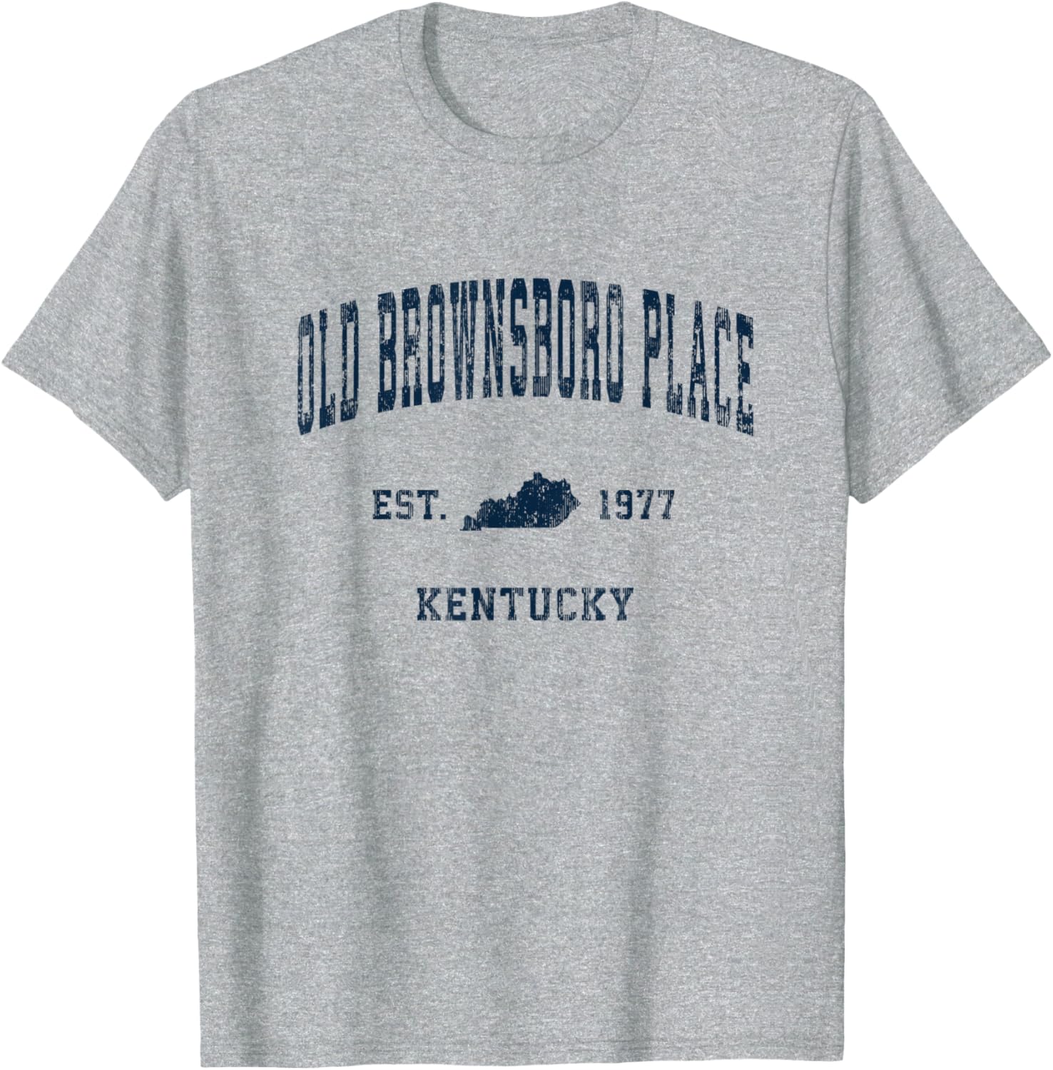 Old Brownsboro Place Kentucky KY Vintage Athletic Navy Sport