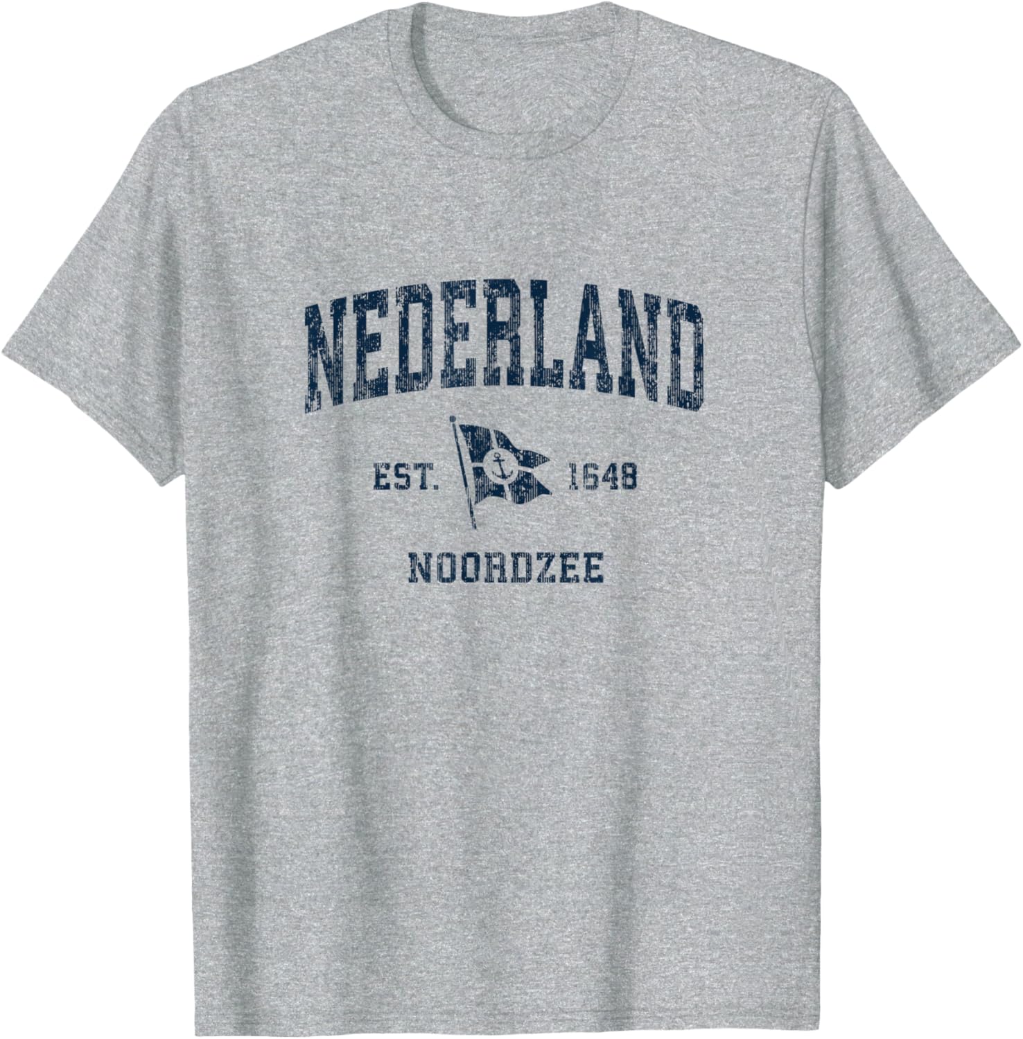 Nederland Netherlands Vintage Sports Navy Boat Anchor Flag