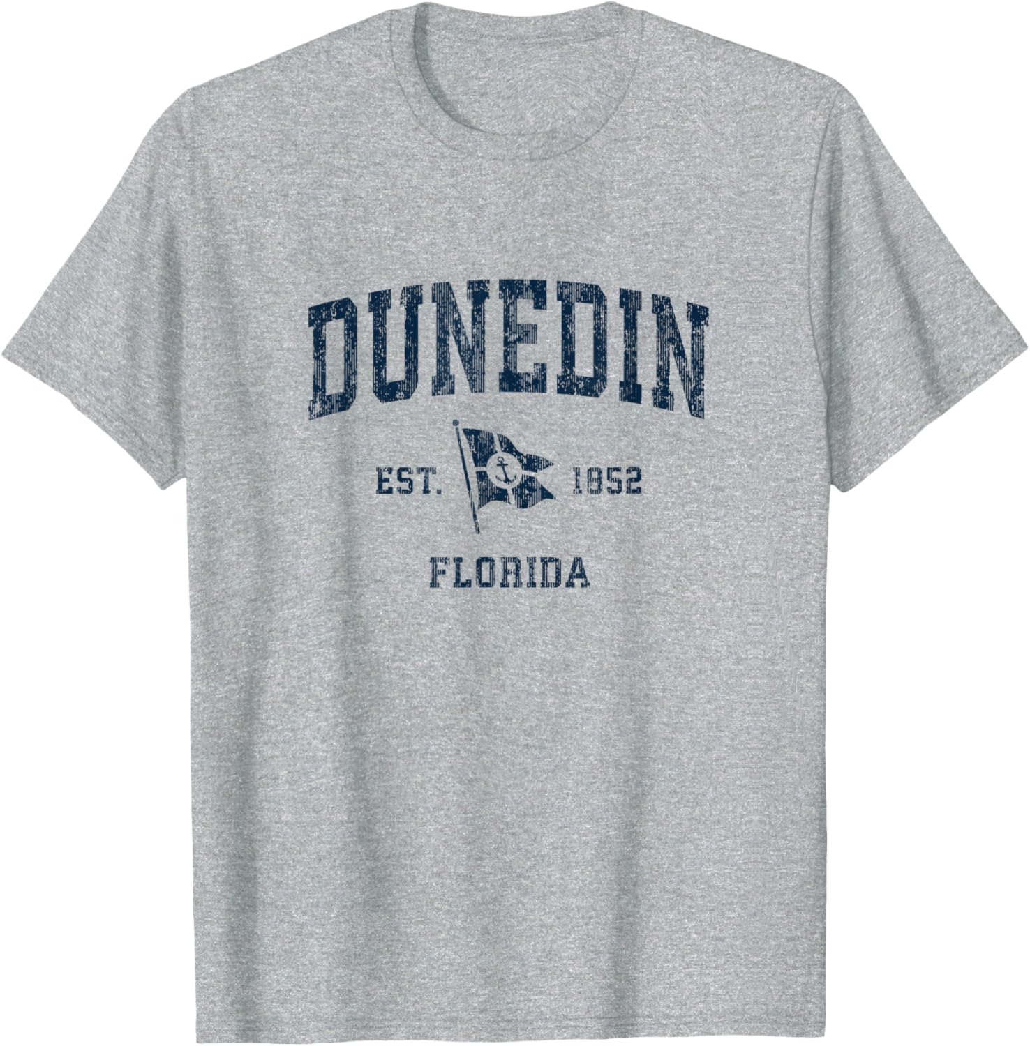 Dunedin Fl Vintage Sports Navy Boat Anchor Flag