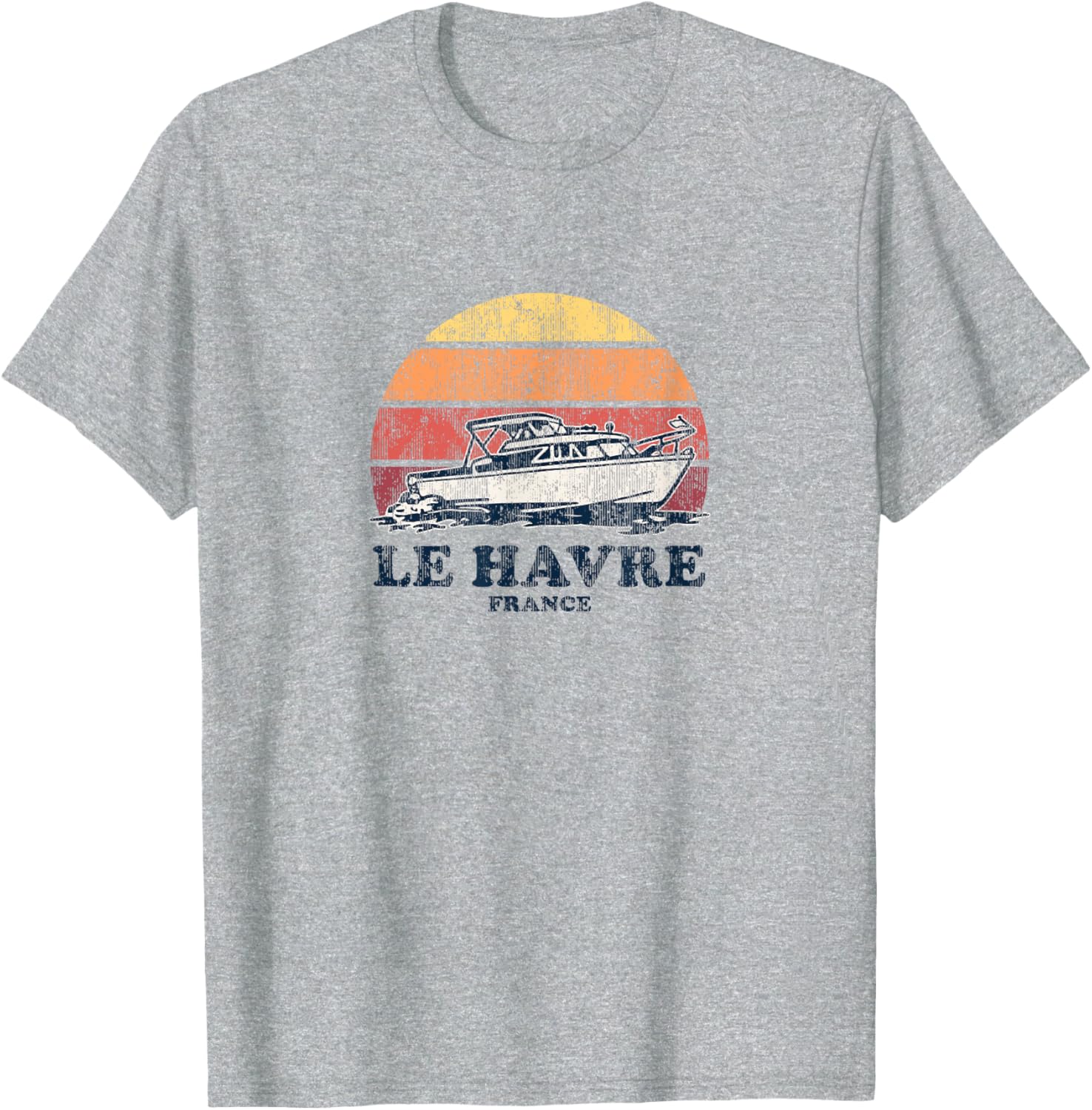 Le Havre France Vintage Boating 70S Retro Boat