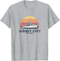 Jersey City Nj Vintage Boating 70S Retro Boat