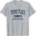 Young Place New Mexico NM Vintage Athletic Sports Design