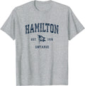 Hamilton Ontario Vintage Sports Navy Boat Anchor Flag