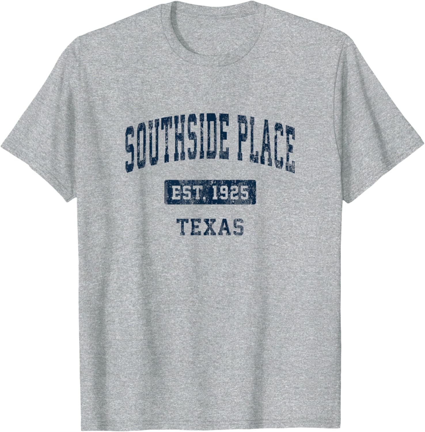 Southside Place Texas TX Vintage Sports Established Navy Des