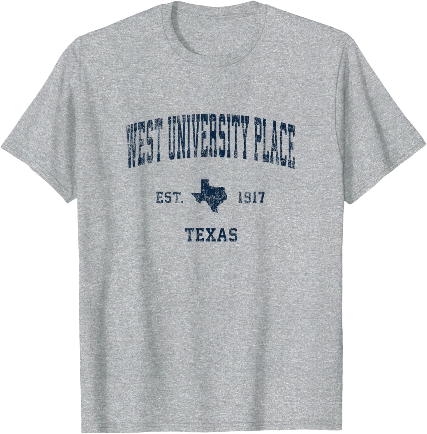 West University Place Texas TX Vintage Sports Design Navy Pr