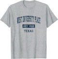 West University Place Texas TX Vintage Sports Established Na