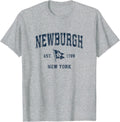 Newburgh Ny Vintage Sports Navy Boat Anchor Flag
