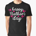 Happy Mother’s Day – Heartfelt Minimal Typography Graphic T-Shirt for Sale by Fidda007