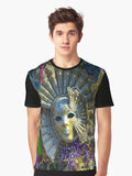 Margi Gras New Orleans Colors Graphic T Shirt T Shirt Minimal Style