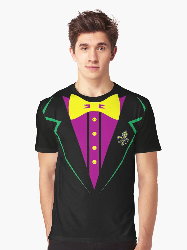 Mardi Gras Tux Graphic T Shirt T Shirt Minimal Style
