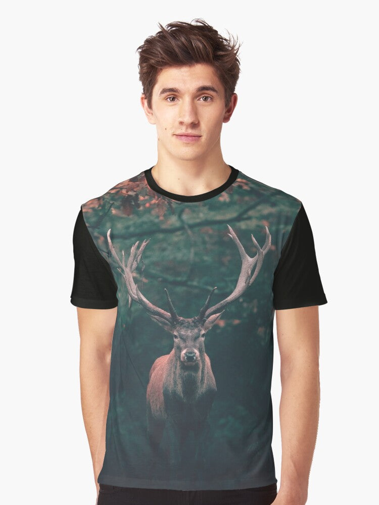 Buck Deer Wild Animal Graphic T-Shirt