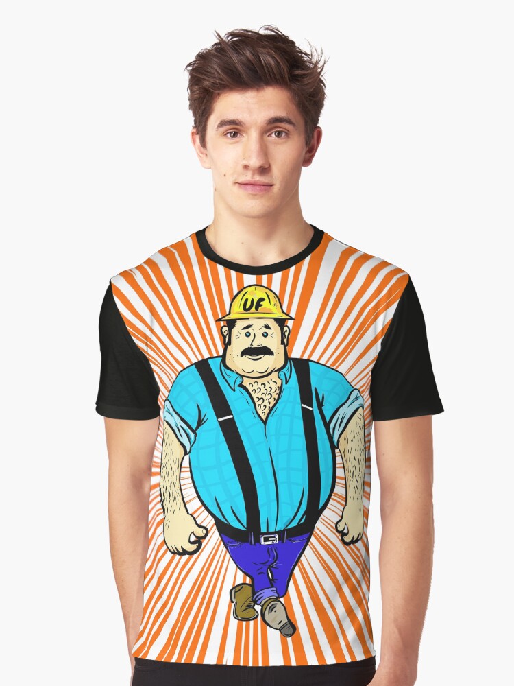 Big N' Burly - Blue Collar Bull Graphic T-Shirt
