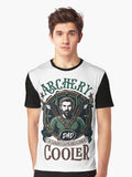 Archery Dad Like a Regular Dad but Cooler Graphic T-Shirt