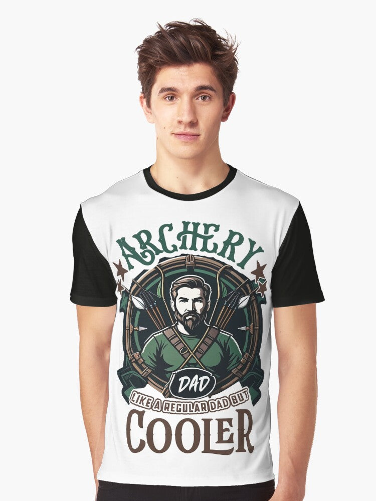 Archery Dad Like a Regular Dad but Cooler Graphic T-Shirt